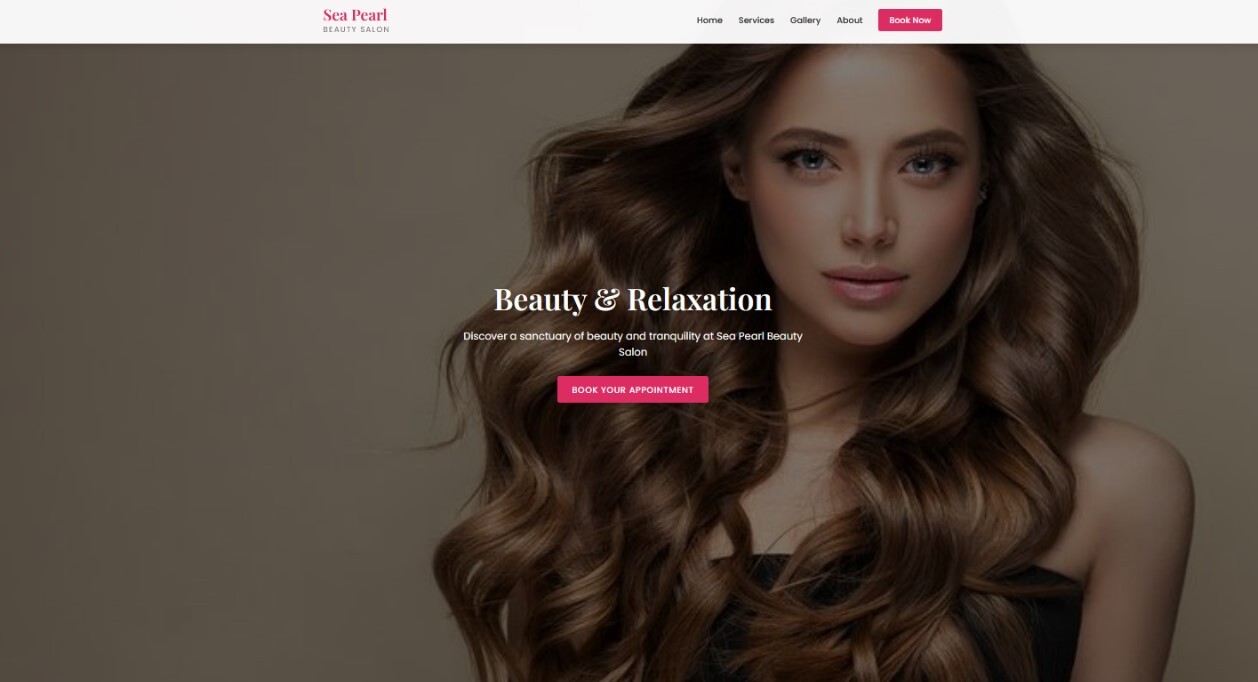Seapearl Beauty Parlor Website